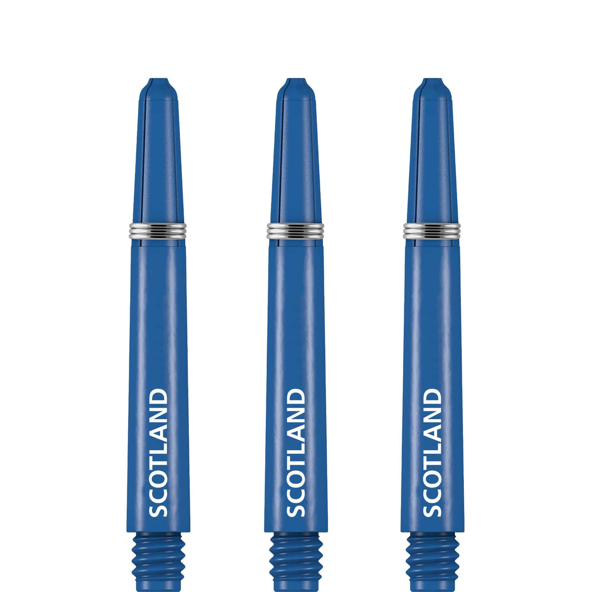 Scotland Football Nylon Shafts - Dart Stems with Springs - Blue - Medium