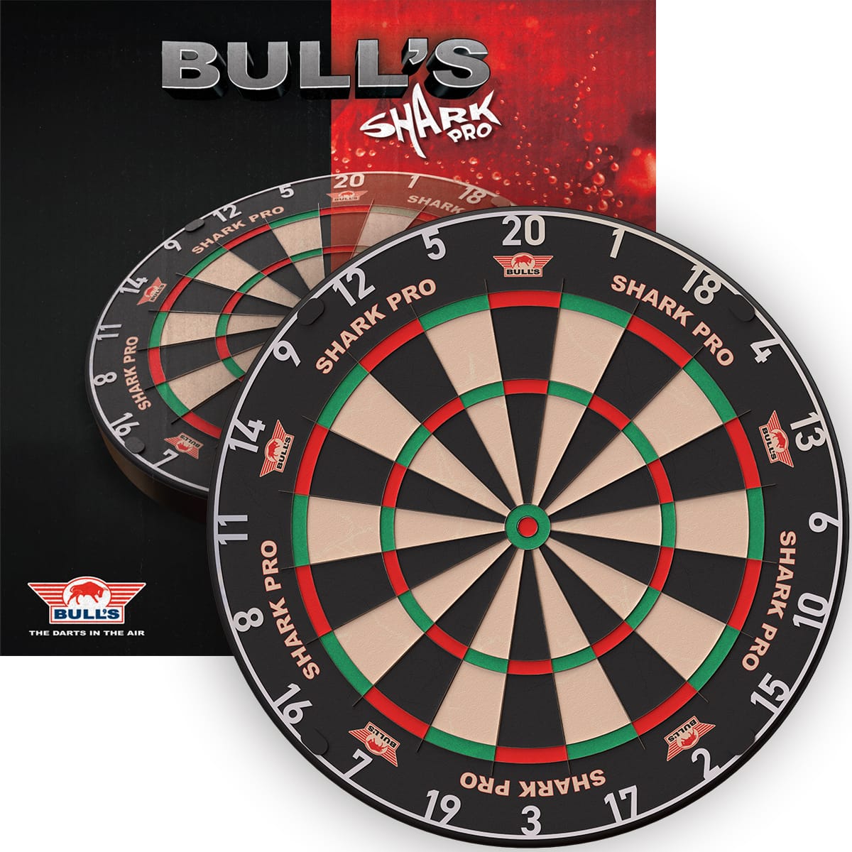 Bulls Shark Pro Dartboard - Advanced Competition Bristle Board