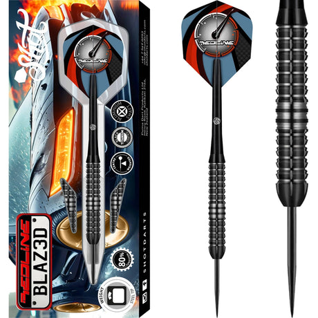 Shot Redline Darts - Steel Tip - 80% Tungsten - BLAZ3D