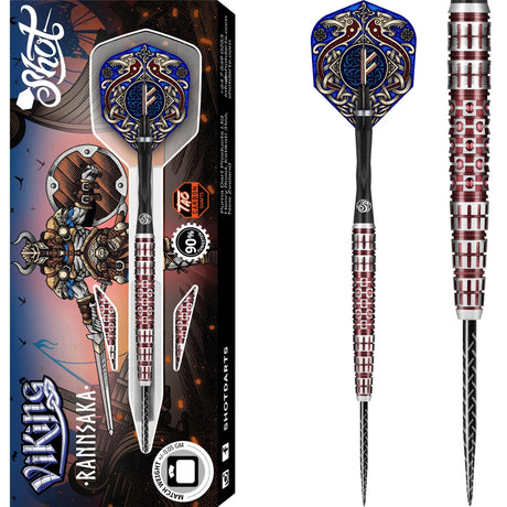 Shot Viking Darts - Steel Tip - 90% Tungsten - Rannsaka 22g