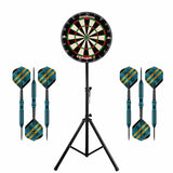 Mission Samurai II Dartboard & Stand Set - Dart Board, Stand & 2 sets of Brass Darts