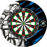 Original StormTrooper Dartboard Surround - S4 - Storm Trooper - with Gun on Blue
