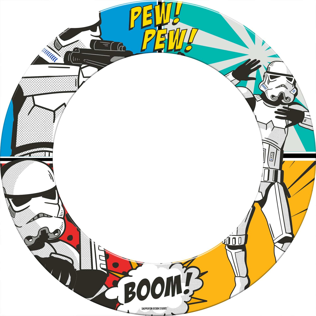 Original StormTrooper Dartboard Surround - S8 - Storm Trooper - Pew Pew Boom