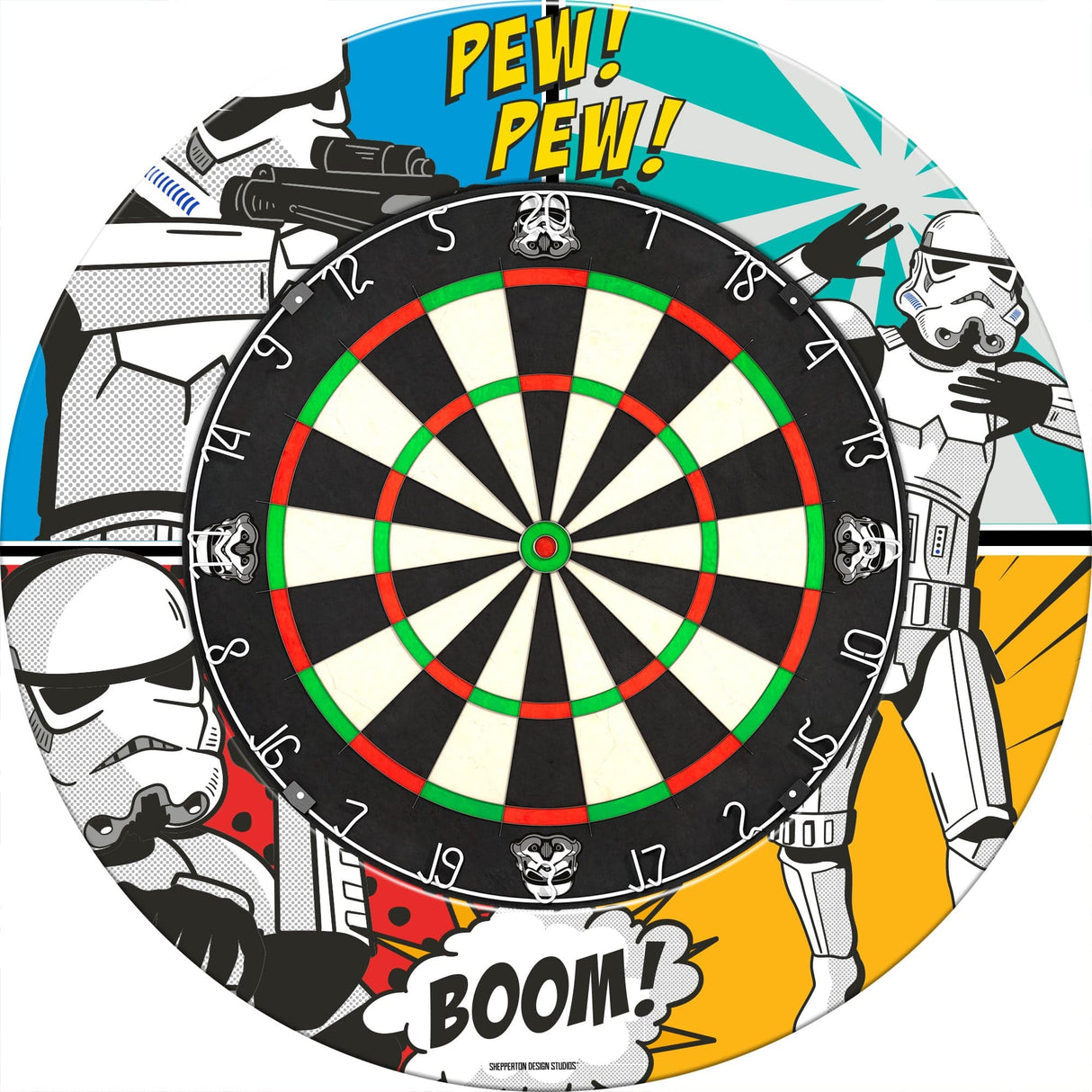 Original StormTrooper Dartboard Surround - S8 - Storm Trooper - Pew Pew Boom
