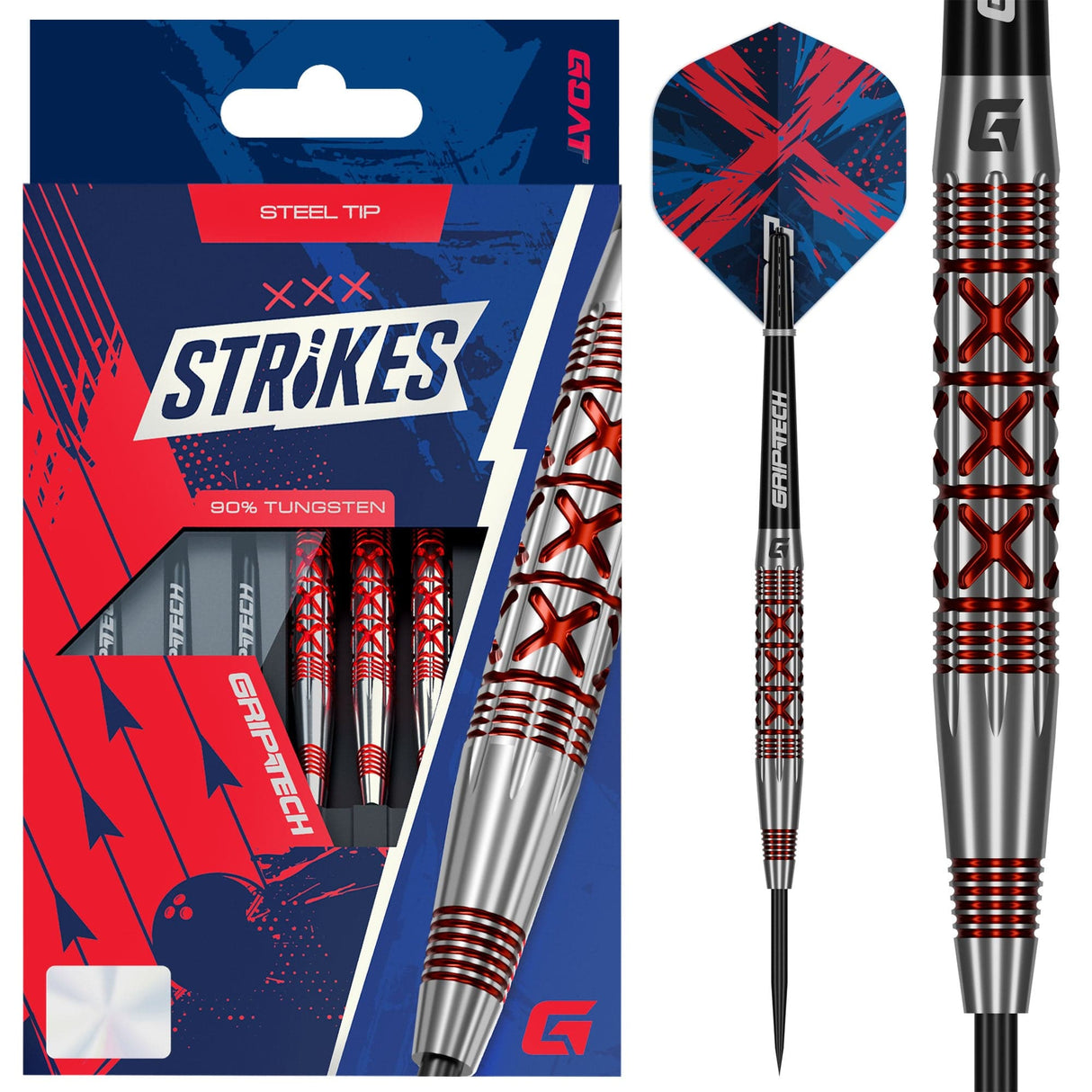 GOAT Strike Darts - Steel Tip - 90% Tungsten