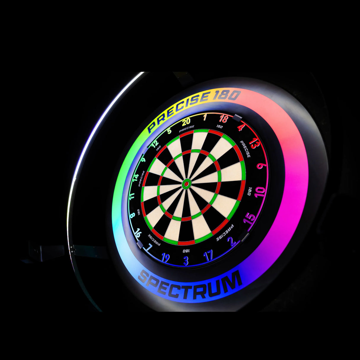 Precise 180 Dartboard Surround - Endorphine Signature - Spectrum Black