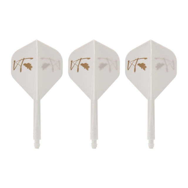 Condor AXE Dart Flights - Timothy Verbrugghe - Standard - White
