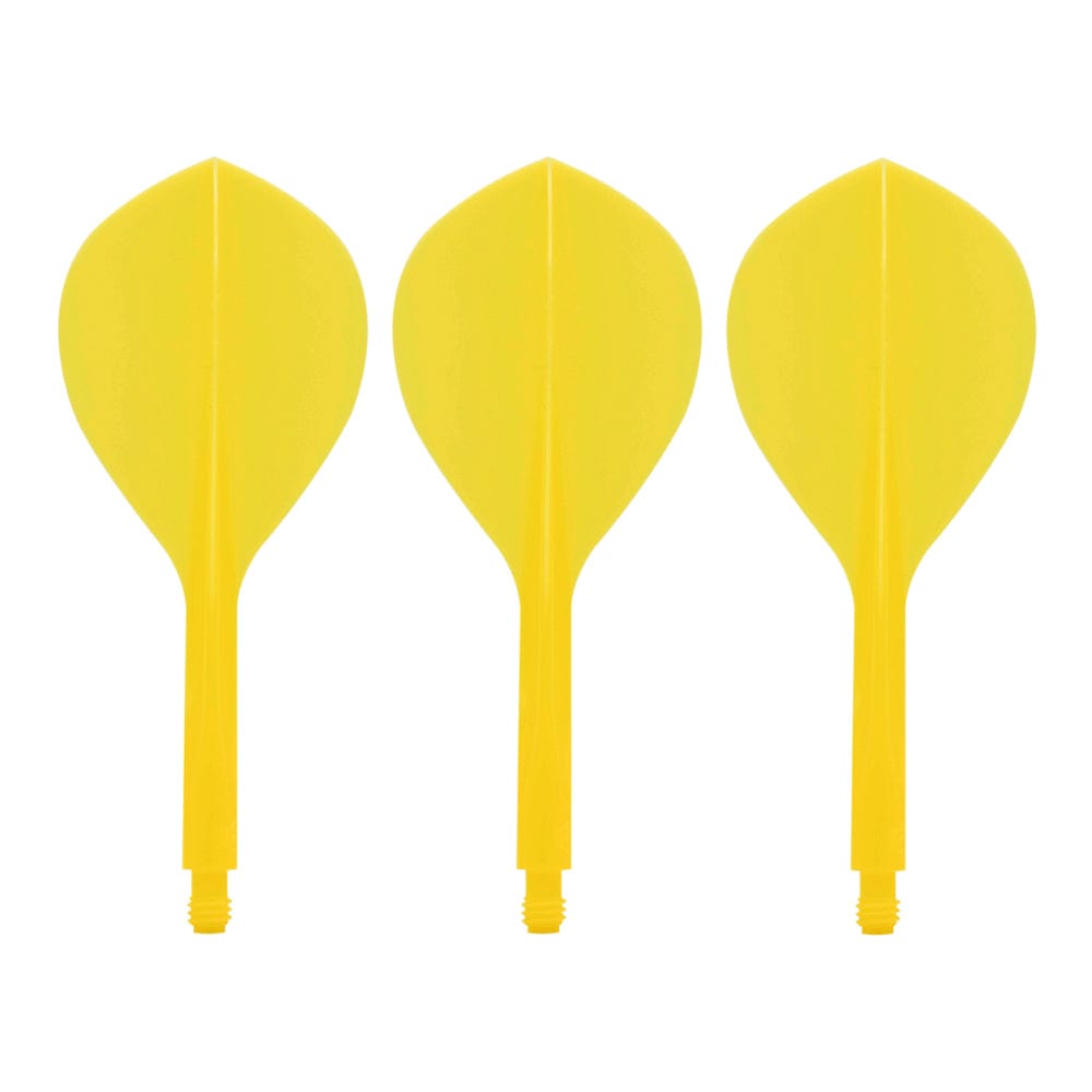 Condor AXE120 Dart Flights - Teardrop - Yellow