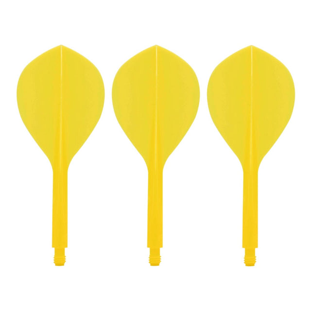 Condor AXE120 Dart Flights - Teardrop - Yellow
