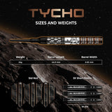 Mission Tycho Darts - Soft Tip - 90% Tungsten - Black & Bronze PVD - 20g