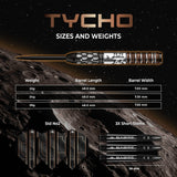 Mission Tycho Darts - Steel Tip - 90% Tungsten - Black & Bronze PVD