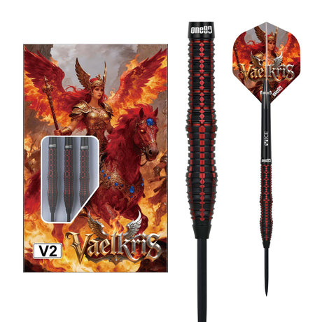 One80 Vaelkris Darts - Steel Tip - 90% Tungsten - V02