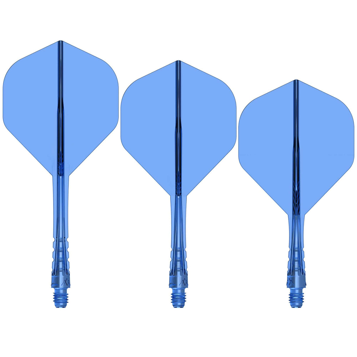 Mission Force 90 Vortex - Moulded Flight & Shaft - Standard No2 Clear Blue / Short