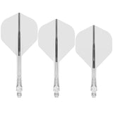 Mission Force 90 Vortex - Moulded Flight & Shaft - Standard No2 Clear / Short