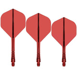 Mission Force 90 Vortex - Moulded Flight & Shaft - Standard No2 Clear Red / Short