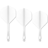 Mission Force 90 Vortex - Moulded Flight & Shaft - Standard No2 White / Short