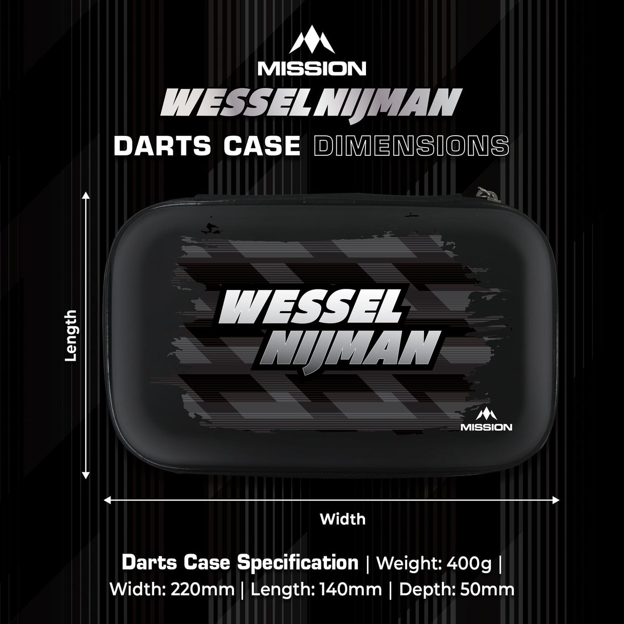 Mission Darts Players- EVA Dart Case - Wessel Nijman