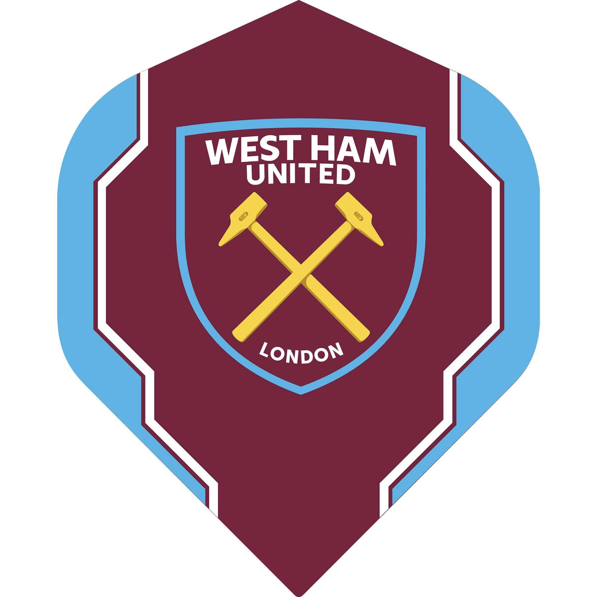 West Ham United FC - Official Licensed - Dart Flights - No2 - Std - F2 - Geo