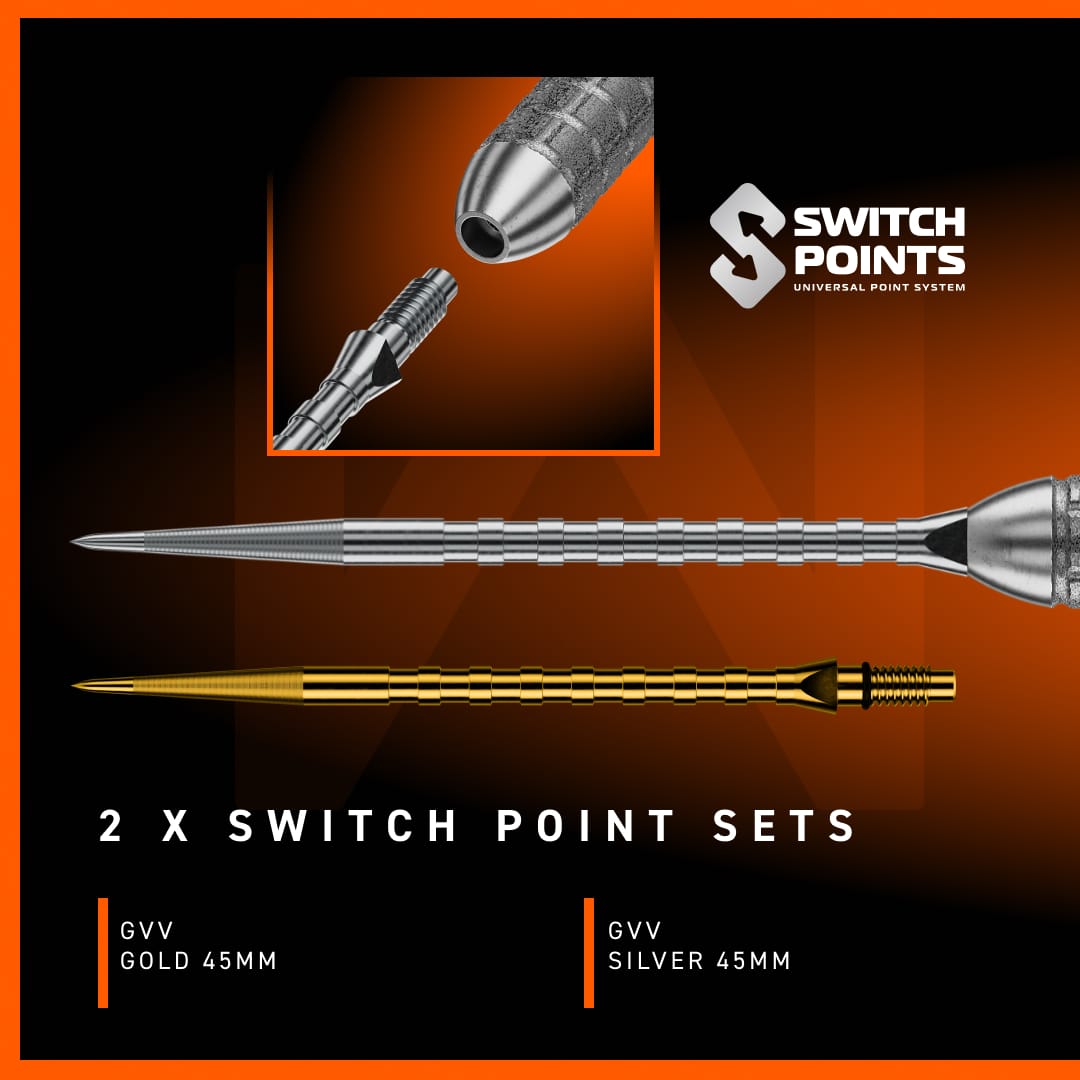 Winmau Gian van Veen Switch Darts - Steel Tip - 90% Tungsten - W-Max