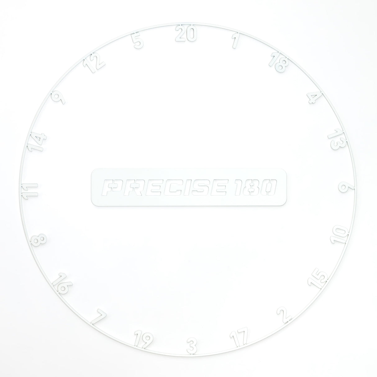 Precise 180 Number Ring - One-Piece White