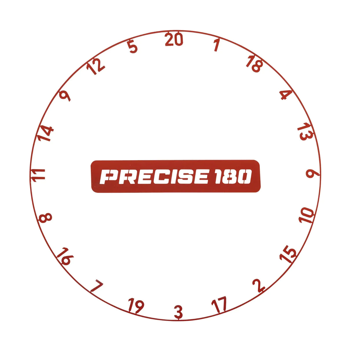 Precise 180 Number Ring - One-Piece - Colours Faded Red