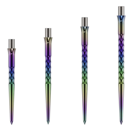 Caliburn Evo Dart Points - Ripple - No Lip - Rainbow