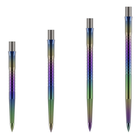Caliburn Evo Dart Points - Micro Grip - Rainbow