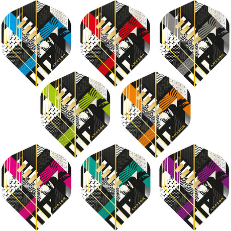 *Amazon Abstract Dart Flights - No2 - Std - Black
