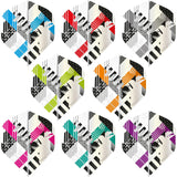 *Amazon Abstract Dart Flights - No2 - Std - White