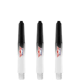 Bulls Airstriper Dart Shafts - Polycarbonate - Clear Black Short