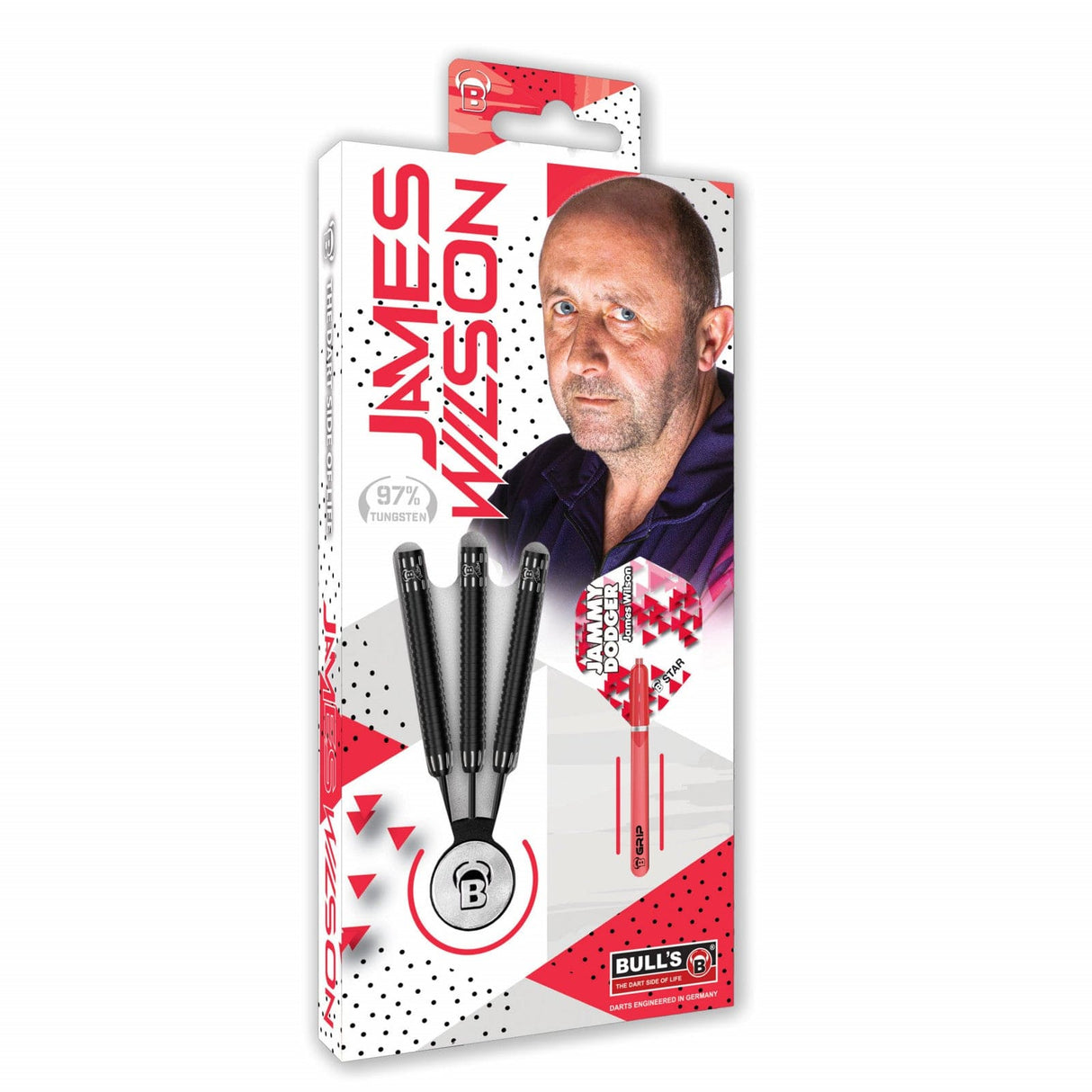 BULL'S James Wilson Darts - Steel Tip - Jammy Dodger