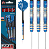 BULL'S Metis Darts - Steel Tip - Coloured Brass - Blue 21g