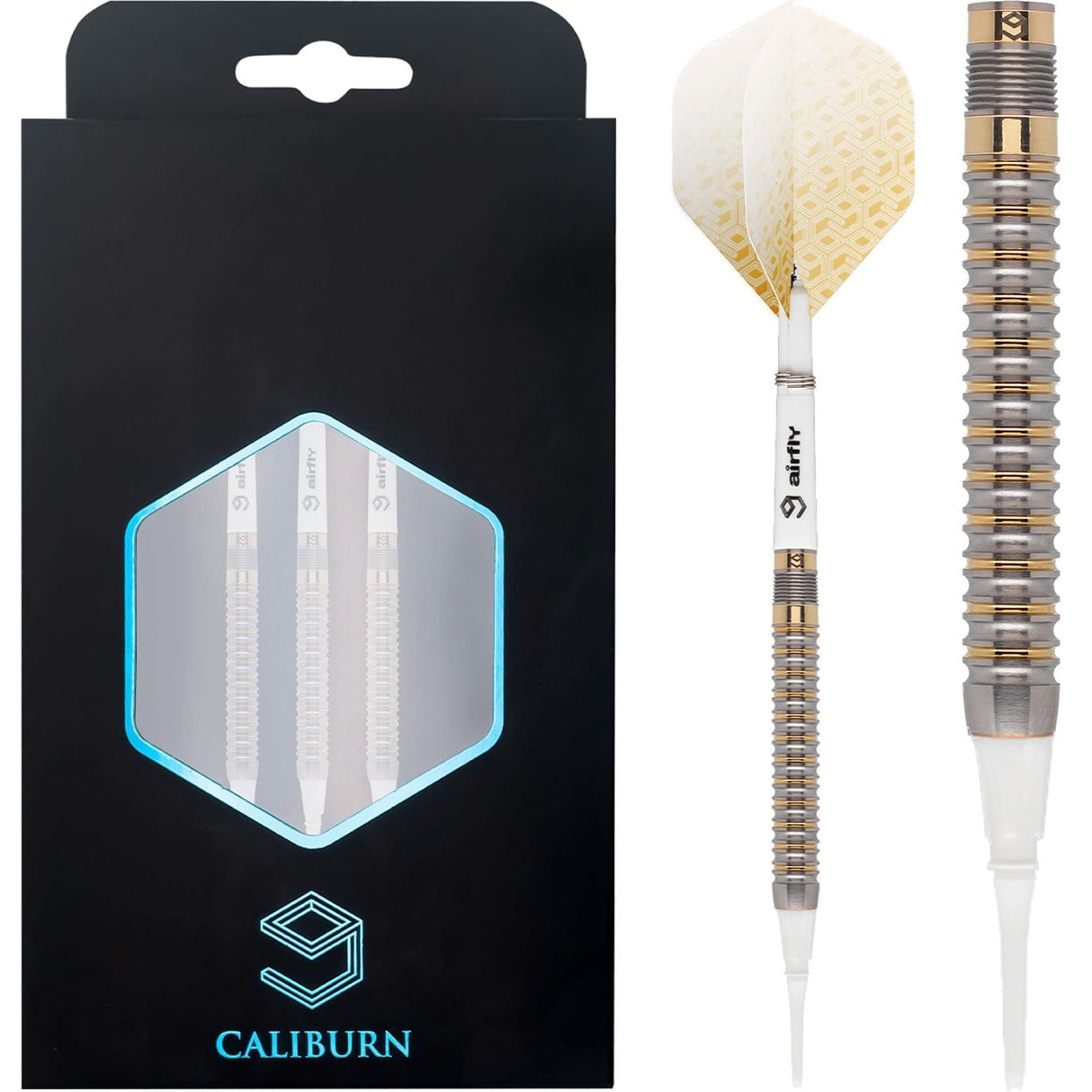 *Caliburn Artisan II Darts - Soft Tip - 90% - Gold 18g