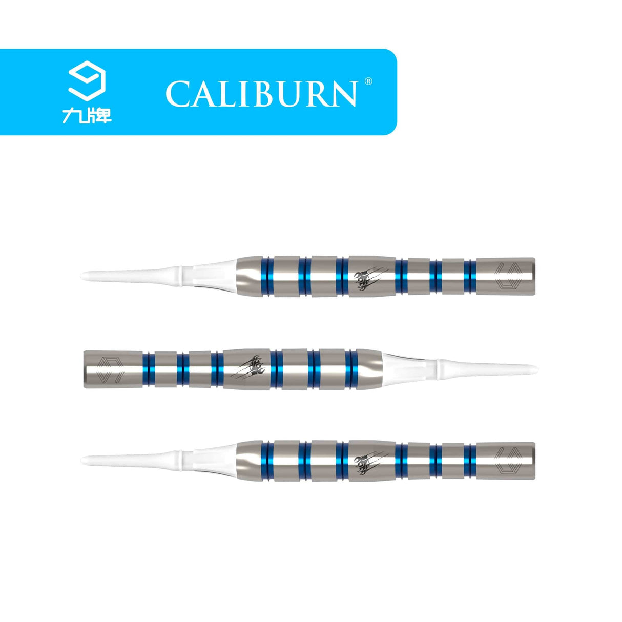 *Caliburn Player Darts - Soft Tip - 90% - Blue Ring - Ice Cat 19g