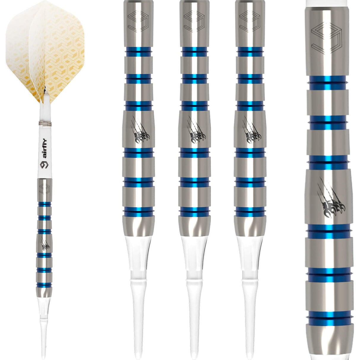 *Caliburn Player Darts - Soft Tip - 90% - Blue Ring - Ice Cat 19g