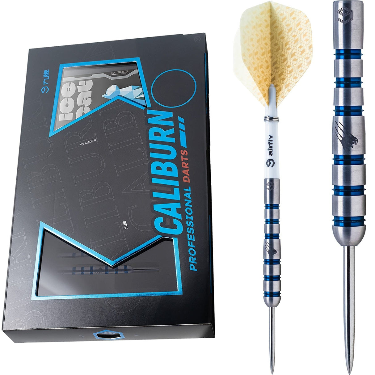 *Caliburn Player Darts - Steel Tip - 90% - Blue Ring - Ice Cat 22g