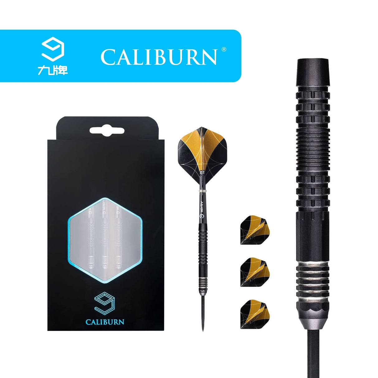 Caliburn Matrix I Darts - Steel Tip - 90% - C1 - Black