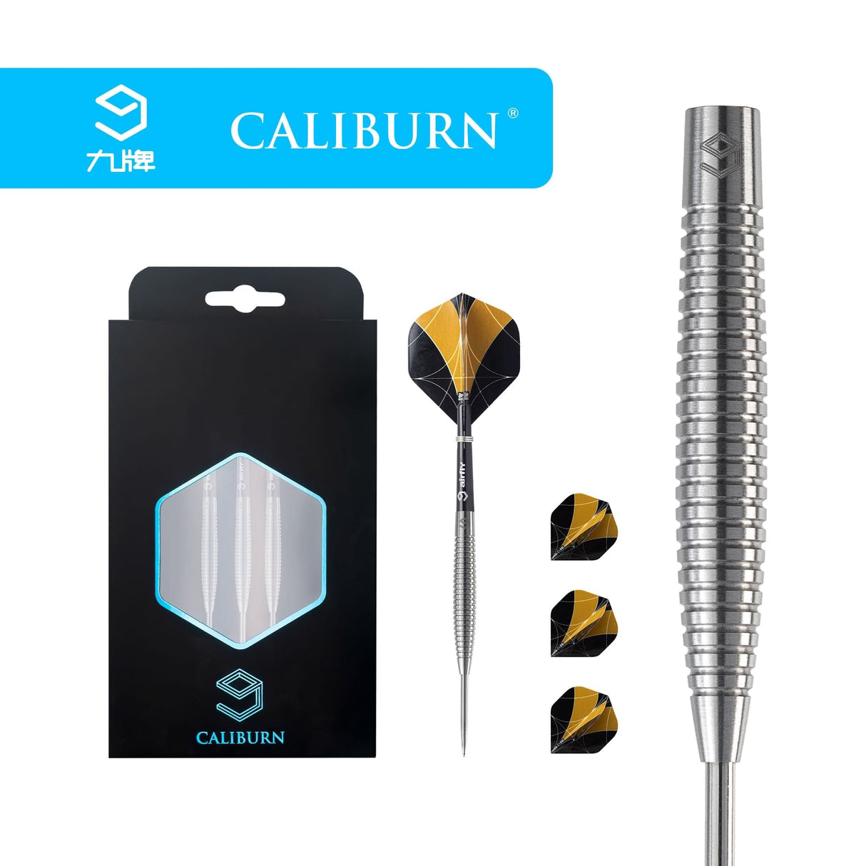 *Caliburn Mermaid II Darts - Steel Tip - 90% - Natural - 23g 23g