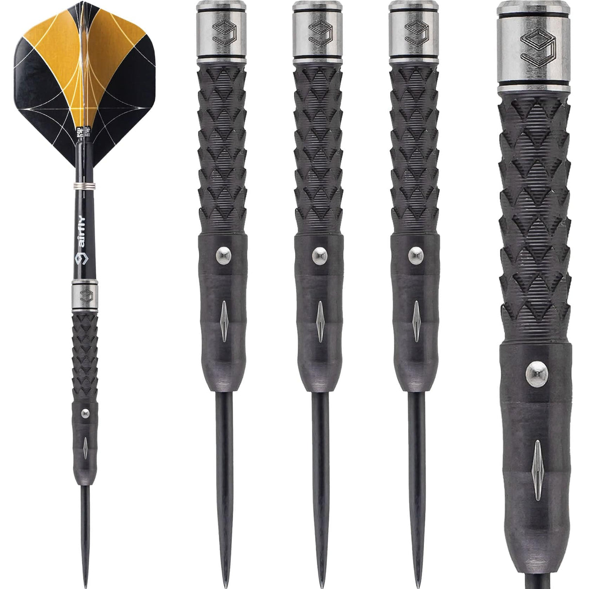 Caliburn Player Darts - Steel Tip - 95% - Black Titanium - Orca 23g