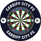 Cardiff City FC - Official Licensed - Dartboard Surround - S2 - Black Bluebird