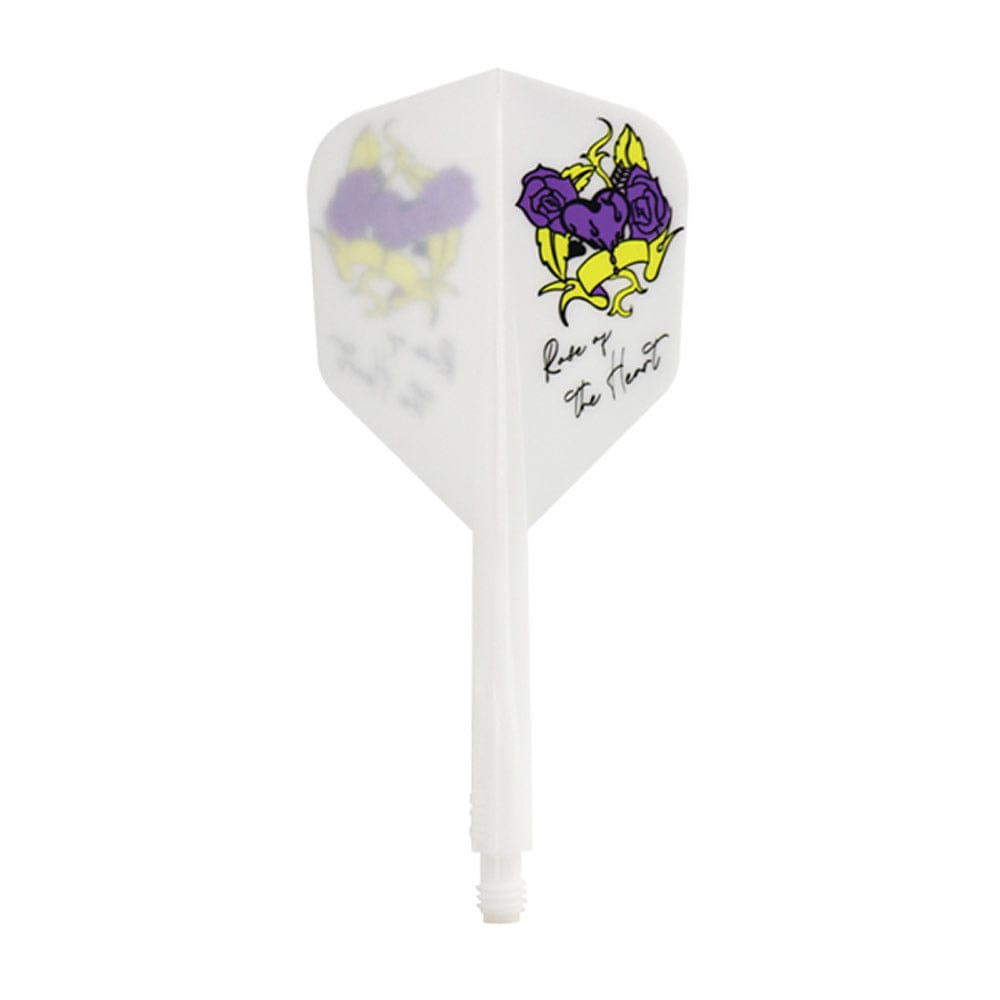 *Condor AXE Player Series Dart Flights - Natsumi Iwata - Heart of Gold - Small - White