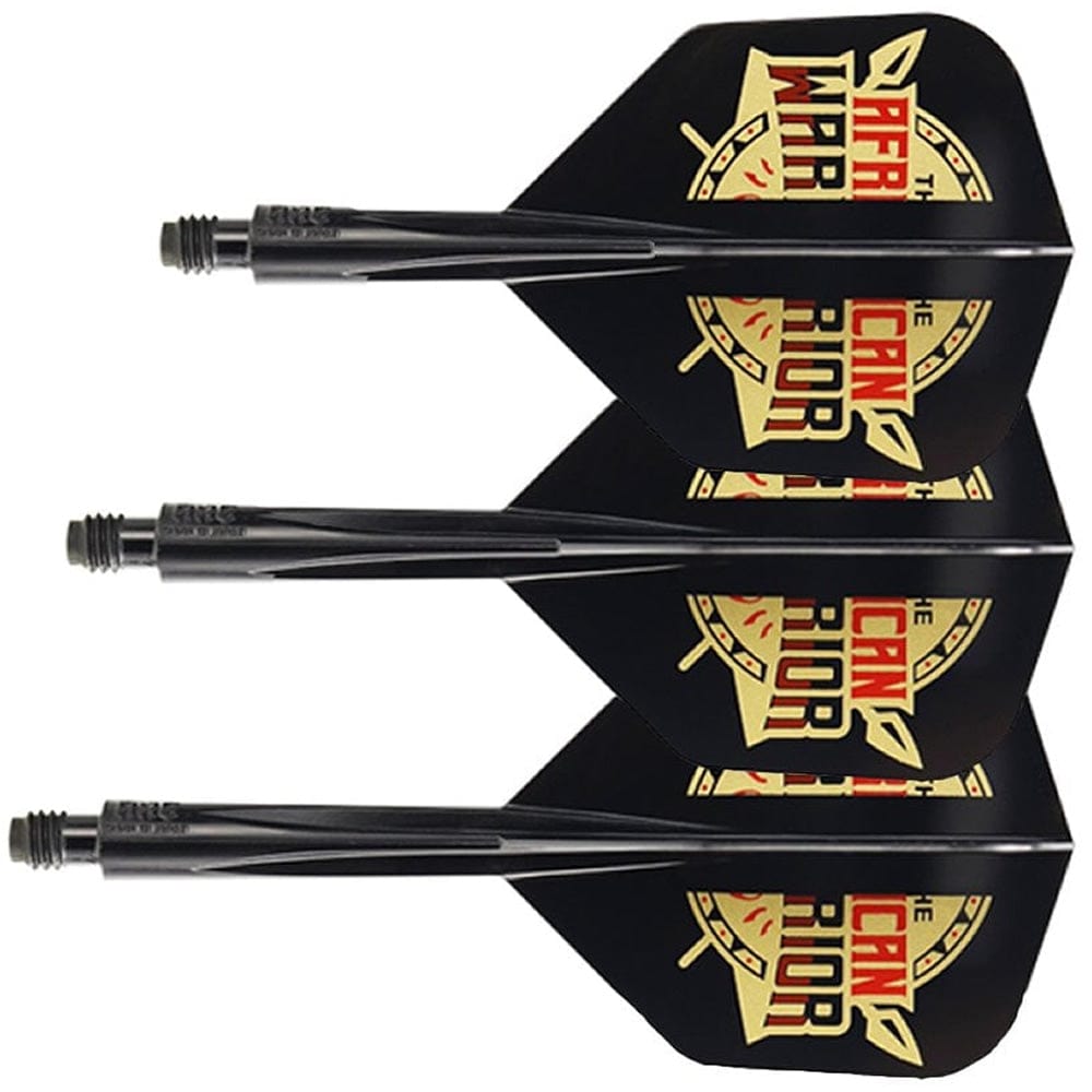 *Condor AXE Dart Flights - Devon Petersen - Small - African Warrior - Inspiration 2 - Black Short