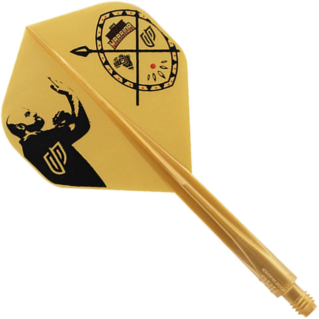 *Condor AXE Dart Flights - Devon Petersen - Standard - African Warrior - Inspiration 4 - Gold Short