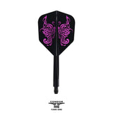 Condor AXE Dart Flights - Tribal Butterfly - Small - Clear Black