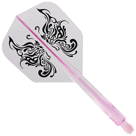 Condor AXE Dart Flights - Tribal Butterfly - Small - Clear Pink Short