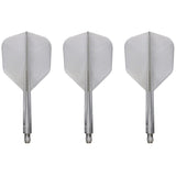 Condor AXE Metallic Dart Flights - Small - Pearl Silver