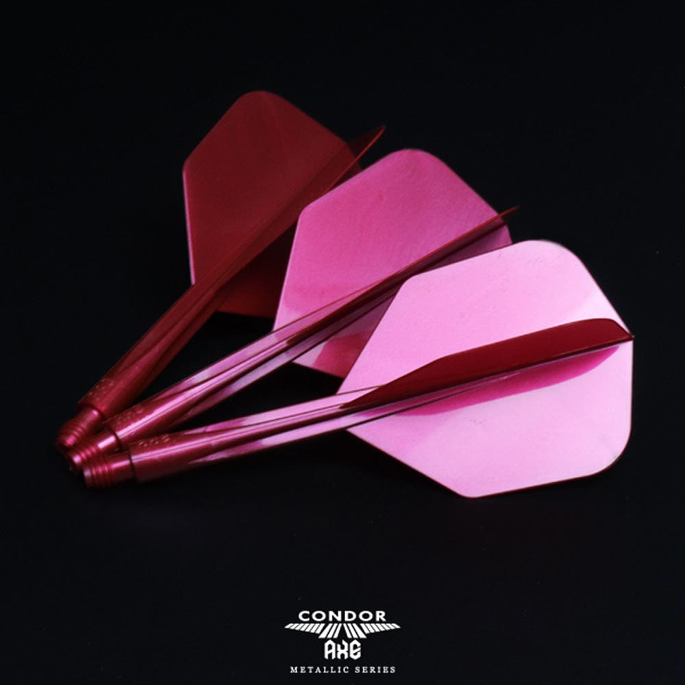 Condor AXE Metallic Dart Flights - Small - Red