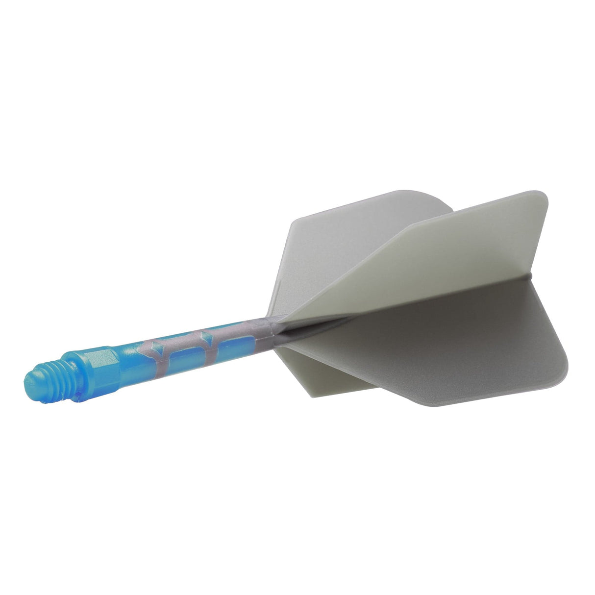 *Cuesoul Rost T19 Integrated Dart Shaft and Flights - Big Wing - Sky Blue with Grey Flight