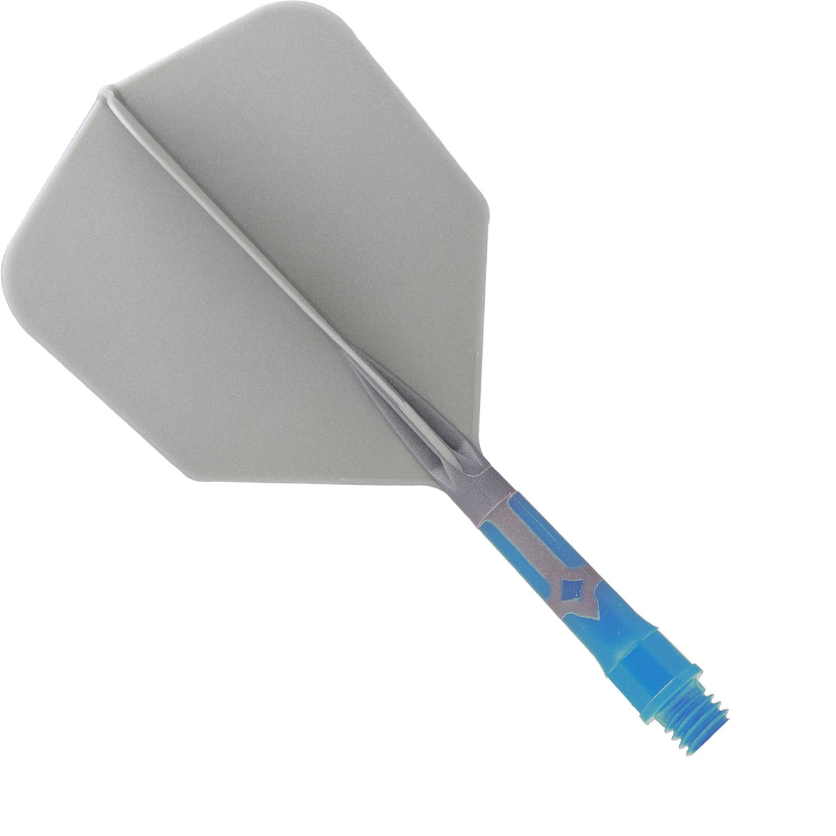 *Cuesoul Rost T19 Integrated Dart Shaft and Flights - Big Wing - Sky Blue with Grey Flight Short