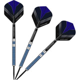 *Darts Corner Blue Menace Darts - Steel Tip Tungsten - Blue Rings 22g